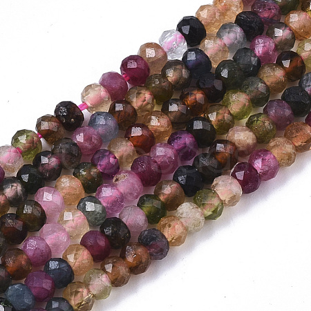 Natural Tourmaline Beads Strands G-R460-019-1