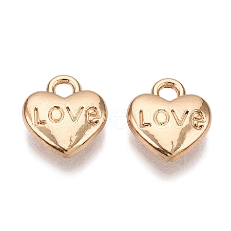 Valentine's Day Rack Plating Alloy Pendants FIND-N005-09G-1