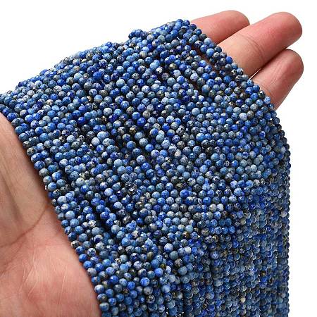 Natural Lapis Lazuli Beads Strands G-RM2025526-A01-3mm-1