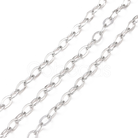 Tarnish Resistant 304 Stainless Steel Cable Chains CHS-C002-03P-04-1