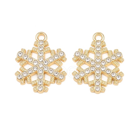 Christmas Alloy Rhinestone Pendants FIND-B059-06G-05-1