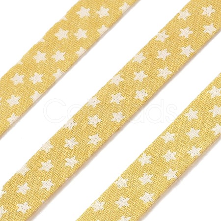 5M Cotton Linen Strar Printed Ribon OCOR-K008-01A-01-1
