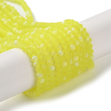 Imitation Jade Glass Beads Strands EGLA-YW0003-19A-25-1