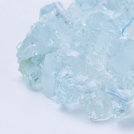 Synthetic Aquamarine Bead Strands G-P254-A01-1