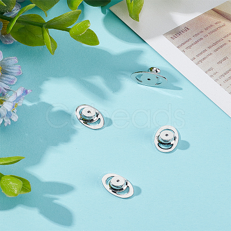 4Pcs Brass Ear Nuts KK-LP0004-04P-1