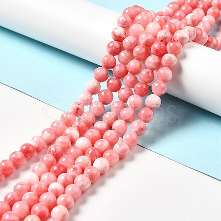 Natural Green Jade Beads Strands G-G757-04-10mm-1