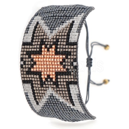 Miyuki Glass Seed Braided Bead Bracelet BJEW-A121-63C-1
