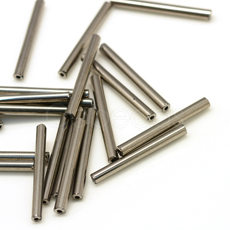 Glass Bugle Beads SEED-R028-2x15-A04-1