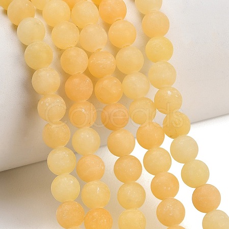 Natural Yellow Calcite Beads Strands GG-CBAA3AB-01-6mm-1