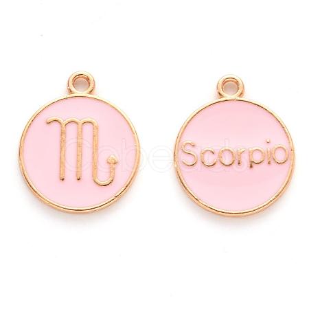 Alloy Enamel Pendants X-ENAM-S124-01A-09L-1