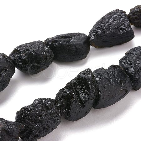 Natural Tektite Beads Strands G-K419-01A-1