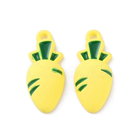 Spray Painted Alloy Pendants ENAM-R149-09A-G-1