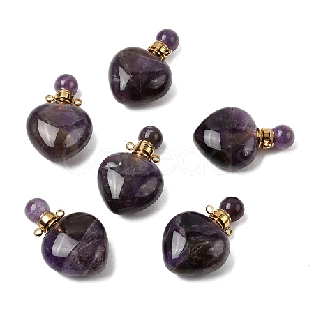Natural Amethyst Pendants G-H252-C03-01-1
