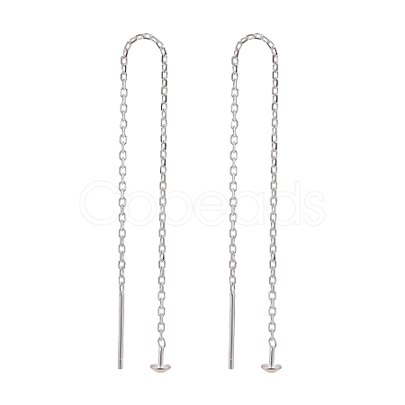925 Sterling Silver Ear Stud Findings X-STER-I014-03S-1