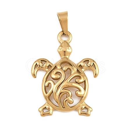 Ion Plating(IP) 304 Stainless Steel Pendants STAS-B141-04C-G-1