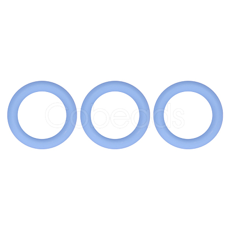 3Pcs Ring Silicone Focal Beads JX895D-01-1