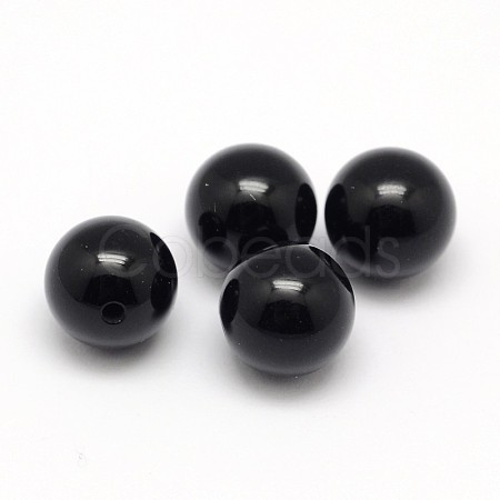 Natural Black Onyx Beads G-D708-8mm-1