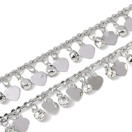 Handmade Brass & Rhinestone Chains CHC-Z001-15P-01-1
