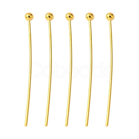 Brass Ball Head Pins KK-R020-06G-1
