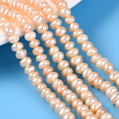 Natural Cultured Freshwater Pearl Beads Strand PEAR-N015-04C-02B-1