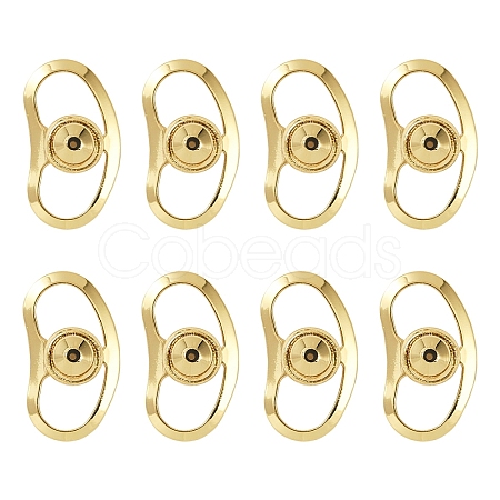 12Pcs Brass Ear Nuts KK-YW0002-80G-1