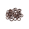 Metal Open Jump Rings, Red Copper, 3x0.5mm