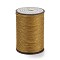 Round Waxed Polyester Thread String, Micro Macrame Cord, Twisted Cord, for Leather Sewing Stitching, Goldenrod, 0.8mm, about 54.68 Yards(50m)/Roll