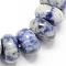 Natural Blue Spot Jasper Rondelle Beads Strands, Royal Blue, 8x5mm, Hole: 1mm, about 60~65pcs/strand, 15.7 inch