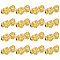 BENECREAT 18Pcs Alloy Beads, Pixiu with Chinese Character Cai, Real 24K Gold Plated, 24~25x12x10mm, Hole: 3mm