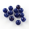 Round Imitation Gemstone Acrylic Beads, Medium Blue, 8mm, Hole: 2mm, about 1700pcs/500g