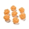 Synthetic Coral Carved Beads, Dyed, Flower, Dark Orange, 11.5x11.5x8.5mm, Hole: 1.2mm