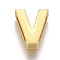 Alloy Slide Charms, Letter V, 12.5x10.5x4mm, Hole: 1.5x8mm