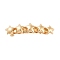 Alloy Hair Barrettes, for Woman Girls, Light Gold, Star, 17x75x15mm