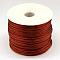 Nylon Thread, Rattail Satin Cord, Saddle Brown, 1.5mm, about 49.21 yards(45m)/roll