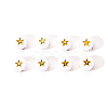 White Opaque Acrylic Beads PACR-YW0001-04A-4