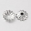 Tarnish Resistant Multi-Petal 316 Surgical Stainless Steel Flower Bead Caps X-STAS-M257-05-2