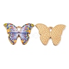 Light Gold Tone Alloy Enamel Pendants ENAM-M059-05KCG-07-1