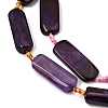 Natural Banded Agate Beads Strands G-H342-B06-01-3