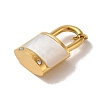 Natural White Shell Pendants STAS-P340-08G-2