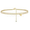 Heart Brass with Crystal Rhinestone Anklets FS-WGC43DA-04-1