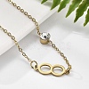 201 Stainless Steel Cable Chain Bracelets BJEW-H205-01C-G-2