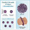 2 Strands 2 Colors Natural Amethyst Beads Strands G-TA0002-62-4