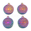 Ion Plating(IP) 201 Stainless Steel Pendants STAS-N098-220M-2