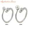 Brass Cup Peg Open Cuff Ring Settings LS-KK-G518-10P-01-4