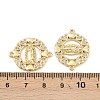 Brass Pave Cubic Zirconia Connector Charms KK-L251-21G-01-3