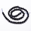 Synthetic Blue Goldstone Beads Strands X-G-D840-14-4mm-2