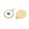 Brass Micro Pave Cubic Zirconia Pendants KK-G522-27G-2