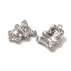 Tarnish Resistant 304 Stainless Steel Beads Rhinestone Setting STAS-K285-31P-2