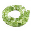 Natural Dyed Quartz Beads Strands G-T131-56C-2