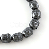 Non-magnetic Synthetic Hematite Beads Strands X-G-R260-35-1